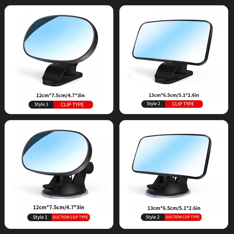 Wide Angle Car Interior Convex Mirror
