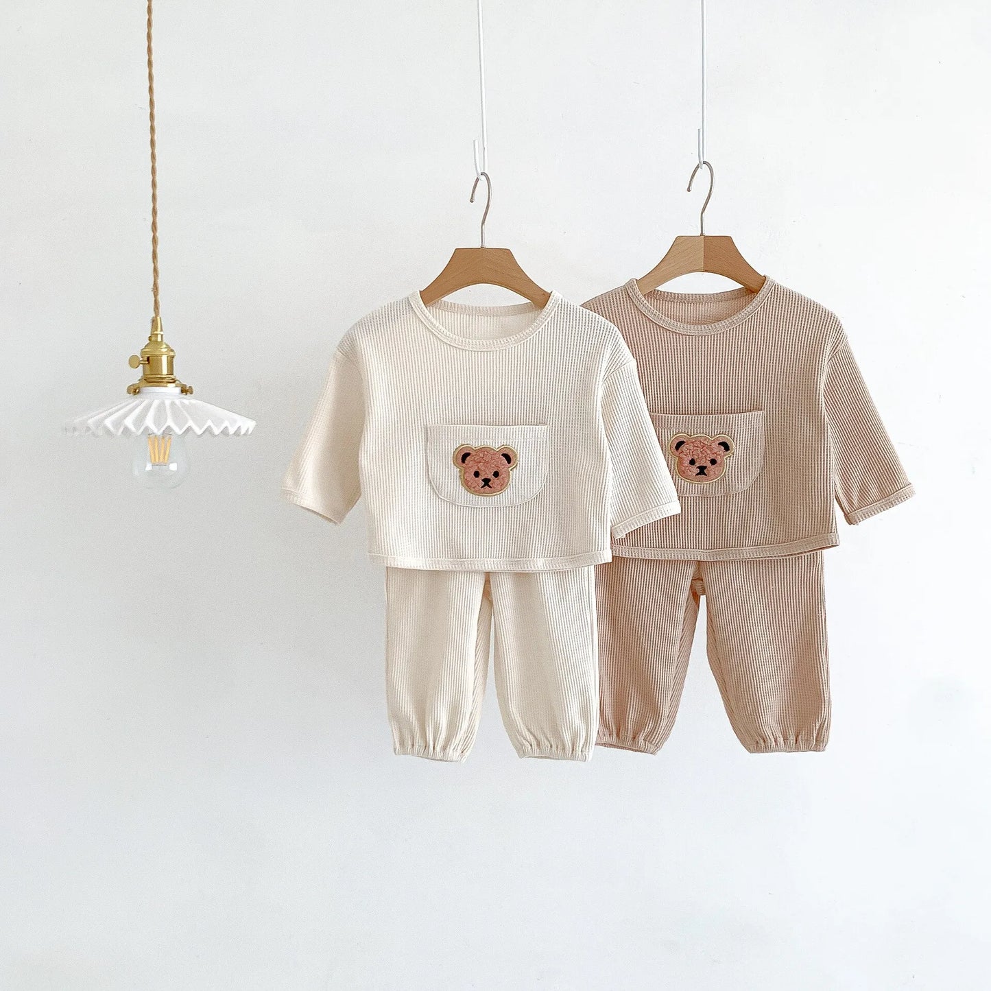 Casual Set Waffle Bear