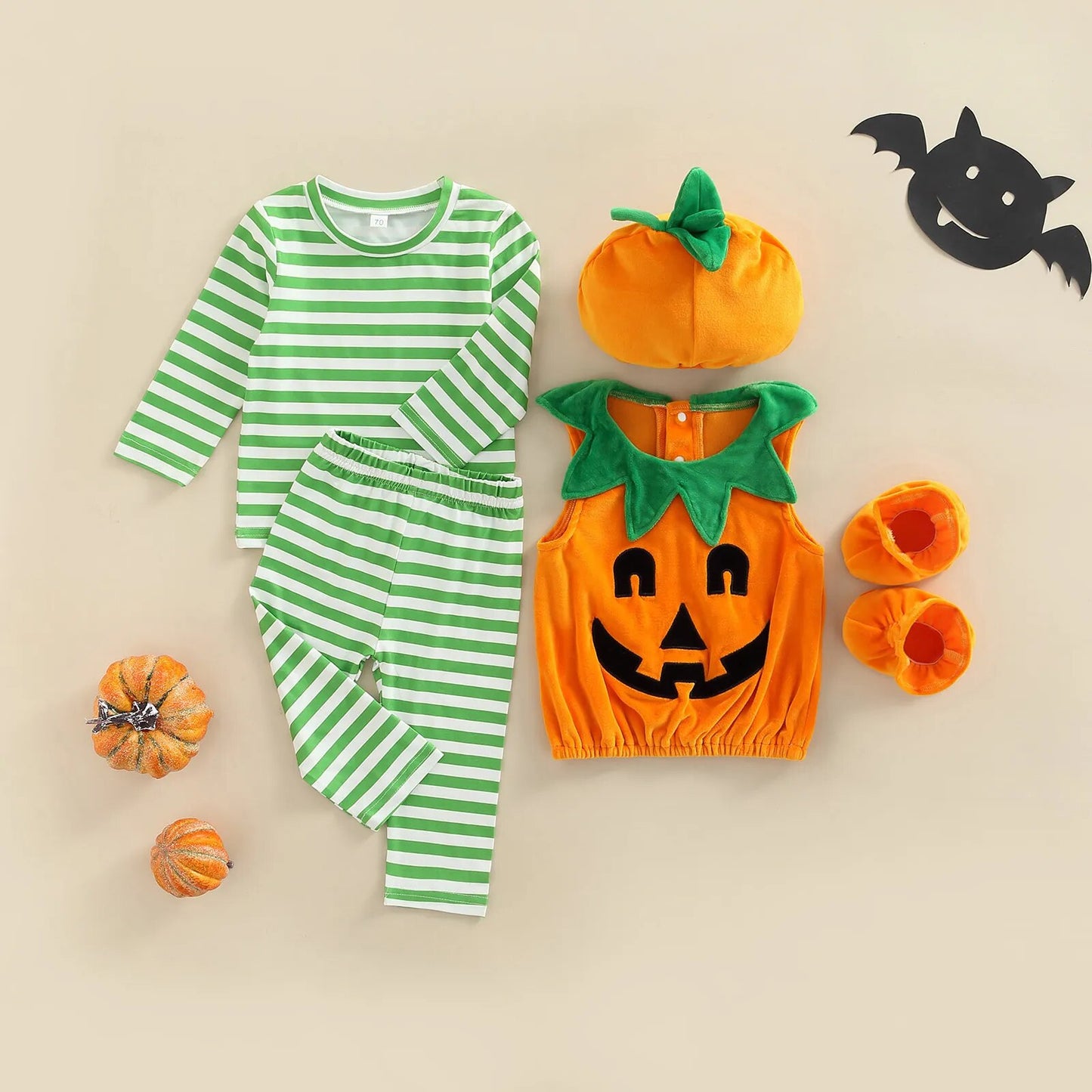 Girl Boy Long Sleeve Halloween Pumpkin