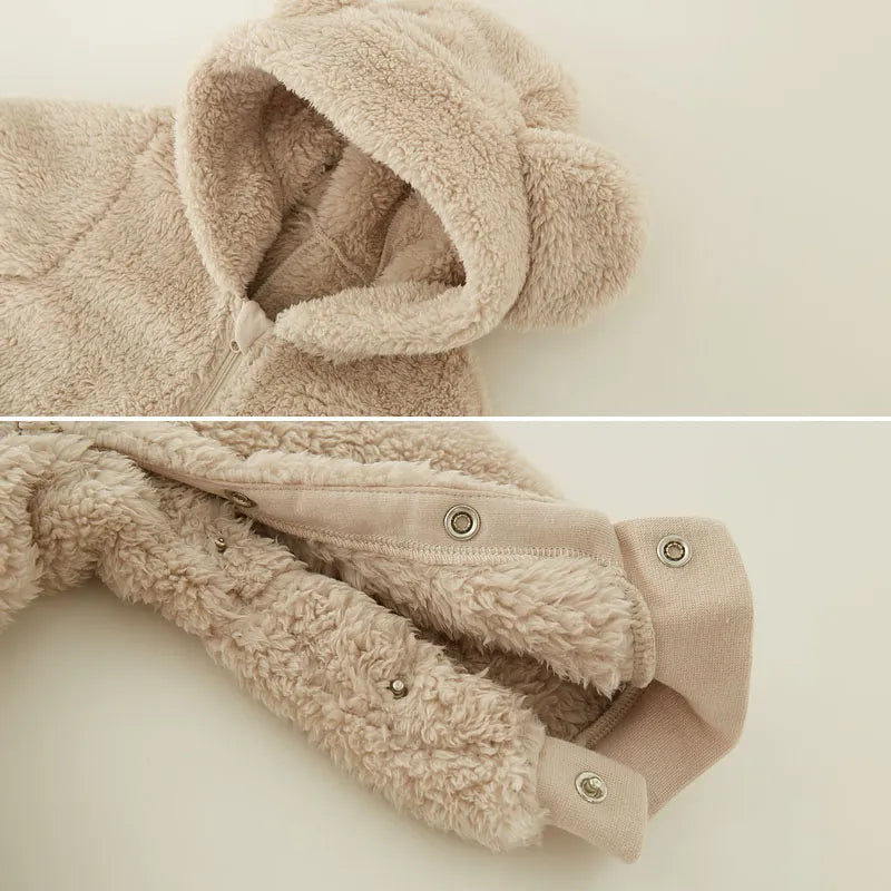 Warm Fleece Baby Jumpsuits