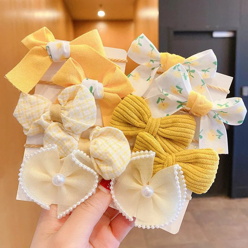 Big Bow Flower Hairbands 10Pcs/Set