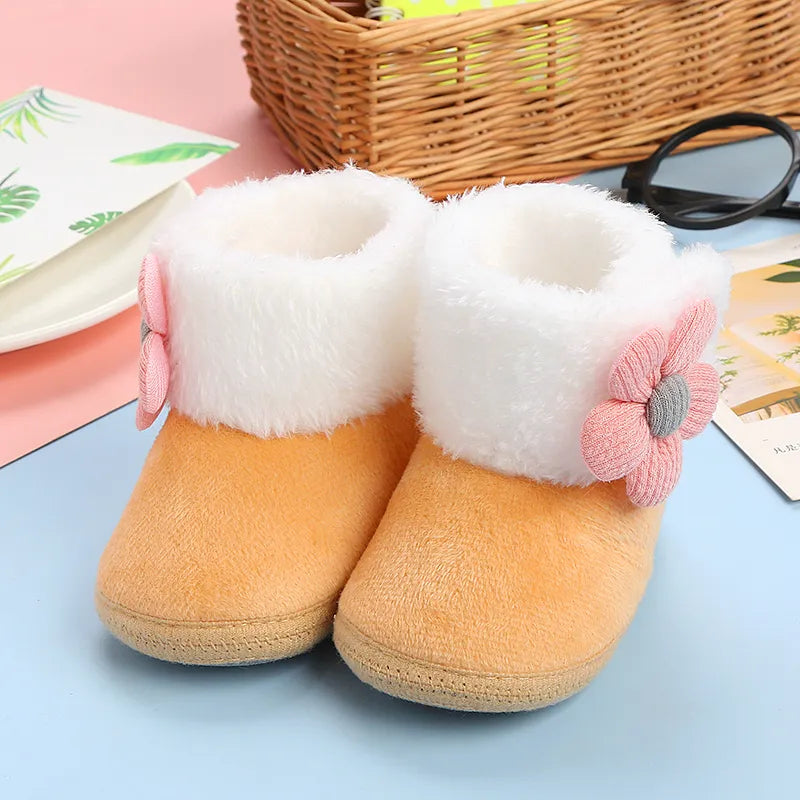 Pompom Snow Boots