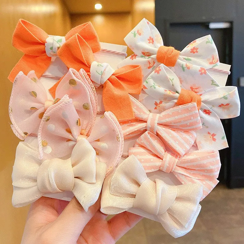 Big Bow Flower Hairbands 10Pcs/Set