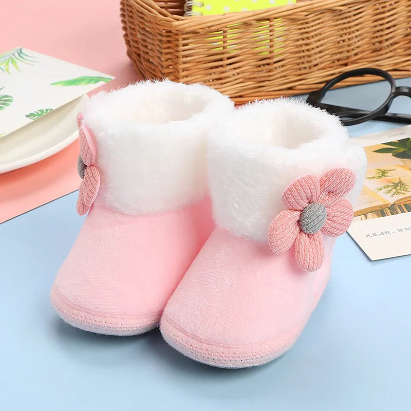 Pompom Snow Boots