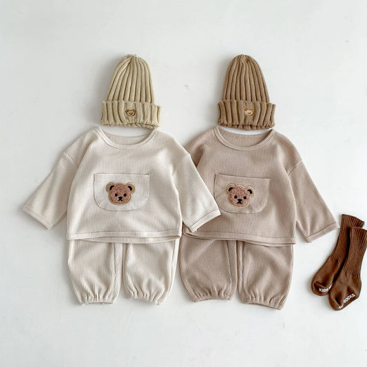 Casual Set Waffle Bear