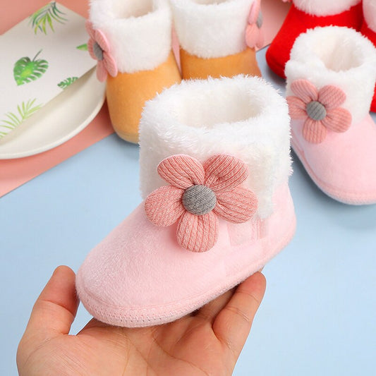 Pompom Snow Boots